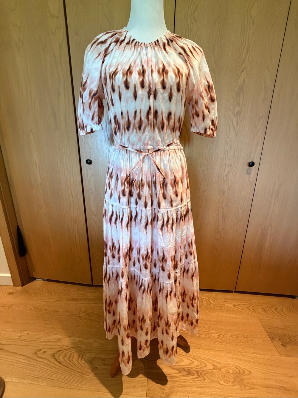 ALC Mischa tie dyed  Tiered Maxi Dress Size 6